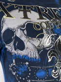 Xtreme Couture By Affliction Men's T-Shirt GRAVE MAKER Blue
