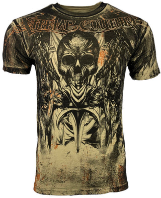 XTREME COUTURE by AFFLICTION Men's T-Shirt WAR BANNER Biker MMA