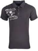 Xtreme Couture Men's Polo Shirt Last Rites Charcoal