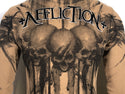AFFLICTION Men's Long Sleeve Thermal Shirt WALKING DEAD