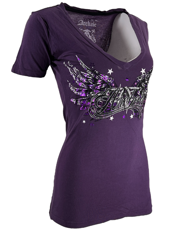 Archaic by Affliction Women's T-shirt Hot Smoke ^