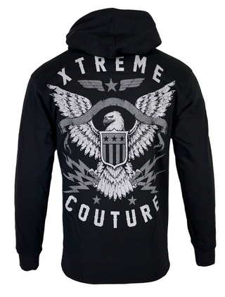 Xtreme Couture Men's ZIP Hoodie Sweat Shirt Jacket BRAVENET ZIP HOOD Biker