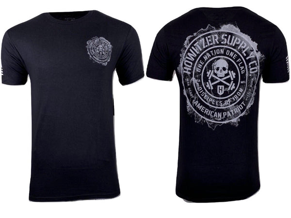 HOWITZER Clothing Men's T-Shirt S/S ONE FLAG Tee Black Label