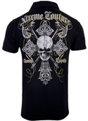 Xtreme Couture Men's Polo Shirt Heritage Black