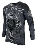 Archaic Affliction Men's Thermal shirt SINESTRO (CHARCOAL) +