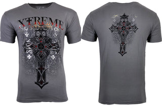 XTREME COUTURE by AFFLICTION Men's T-Shirt FAITH & PRIDE Biker MMA