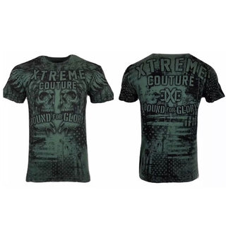 Xtreme Couture By Affliction Men's T-Shirt Pride & Glory Skull Biker