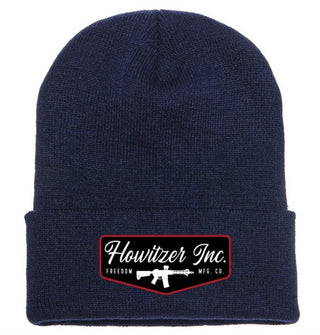 Howitzer Style Men's Beanie Stamp Military Grunt Navy