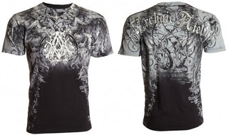Archaic By Affliction Men's T-Shirt FURANCE Skull Wings MMA Biker