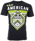 AMERICAN FIGHTER Cameron Weathered Black Athletic Fit Mens T-shirt L-3XL NWT */