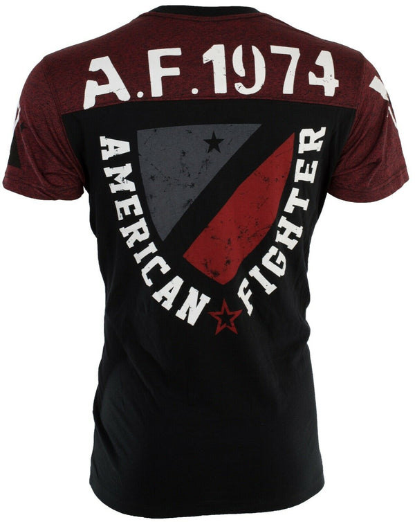 AMERICAN FIGHTER Nazareth Black Athletic Fit Mens Crewneck T-shirt L-3XL NWT +++