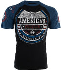 AMERICAN FIGHTER Sherman Eagle Black Athletic Fit Mens Crewneck T-shirt M-3XL NWT +++