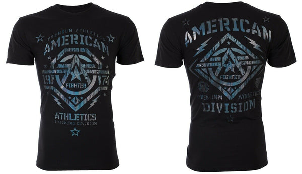 AMERICAN FIGHTER New Mexico Black Hologram Athletic Mens Crewneck T-shirt L-3XL */