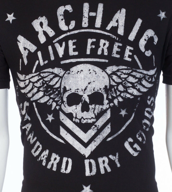 ARCHAIC by AFFLICTION Strong Crest Black White Regular Fit Men T-shirt S-3XL NWT