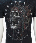 AFFLICTION Mens T-shirt American Customs Prairie Storm REVERSIBLE M-3XL