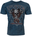 AFFLICTION Mens T-shirt American Customs Prairie Storm REVERSIBLE M-3XL