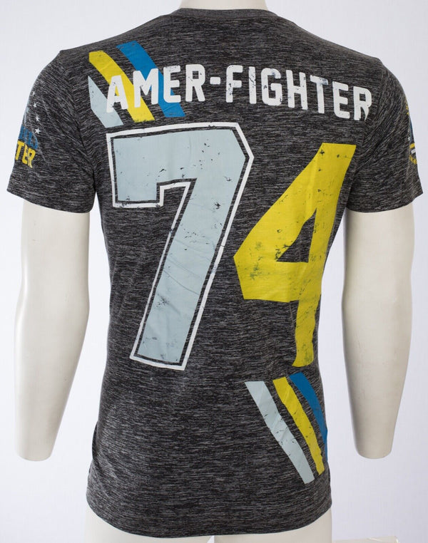 AMERICAN FIGHTER Mens T-shirt Recruit Black Heather S-3XL