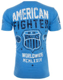 American Fighter Men Crew Neck T-shirt North Carolina Blue XS-5XL