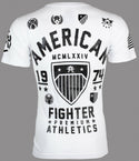 AMERICAN FIGHTER Fort Hays White Athletic Fit Mens Crewneck T-shirt S-3XL NWT */