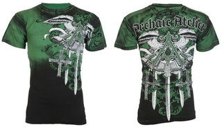 ARCHAIC by AFFLICTION Mens T-shirt Daventry Eagle Green Regular Fit M-3XL NWT