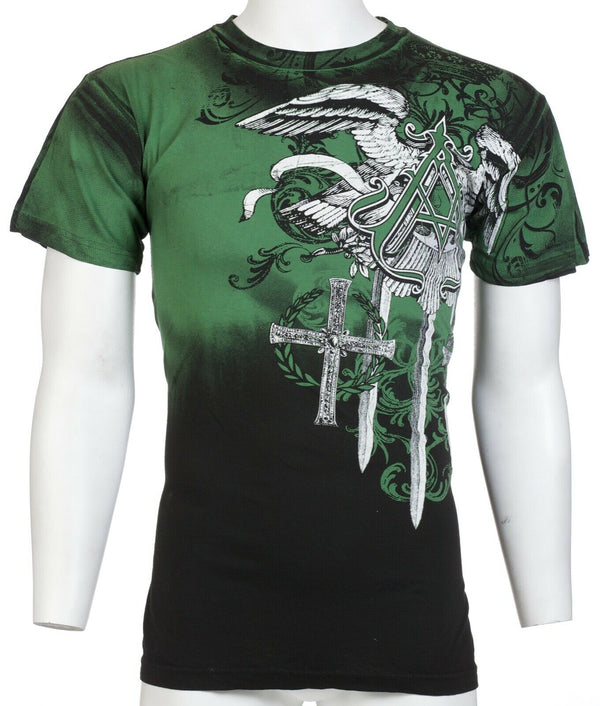 ARCHAIC by AFFLICTION Mens T-shirt Daventry Eagle Green Regular Fit M-3XL NWT