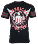 AMERICAN FIGHTER Excelsior Black Athletic Fit Mens Crewneck T-shirt L-3XL NWT