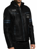 AFFLICTION Fuax Leather CONTEMPT Men's JACKET Black