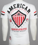 AMERICAN FIGHTER Excelsior White Athletic Fit Mens Crewneck T-shirt L-3XL NWT */