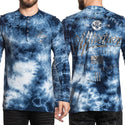 AFFLICTION BRAVE HERITAGE Men's L/S T-Shirt Blue/Welch