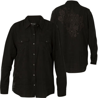 Affliction Women's Button Down NIGHTBIRD L/S Shirt