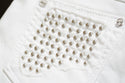 AFFLICTION Women's Denim Jeans RAQUEL TARA WHITE Embroidered