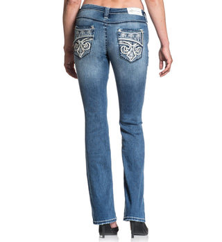 Affliction Raquel Tara White Embroidered Skinny Jeans – Women’s Denim, MMA & Biker Style