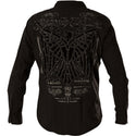 Xtreme Couture by Affliction Men's Button Down Shirt CONNECT Black Biker