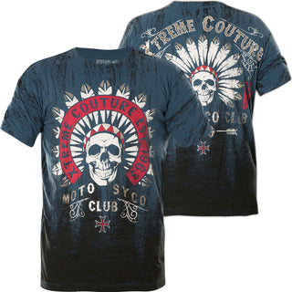 XTREME COUTURE Men's Short Sleeve CHIEF MOTOR CLUB Crewneck T-Shirt